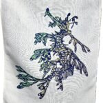 Leafy Sea Dragon White Tea Towel