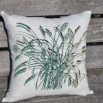 Tussock Grass Natural White Linen Cushion Cover