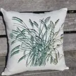 Tussock Grass Natural White Linen Cushion Cover