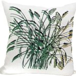 Tussock Grass Natural White Linen Cushion Cover