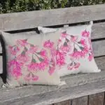 Silver Princess Blossoms Oatmeal & Flax Cushion Covers