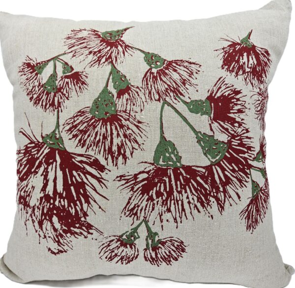 RW Blossoms Flax Linen Cushion Cover