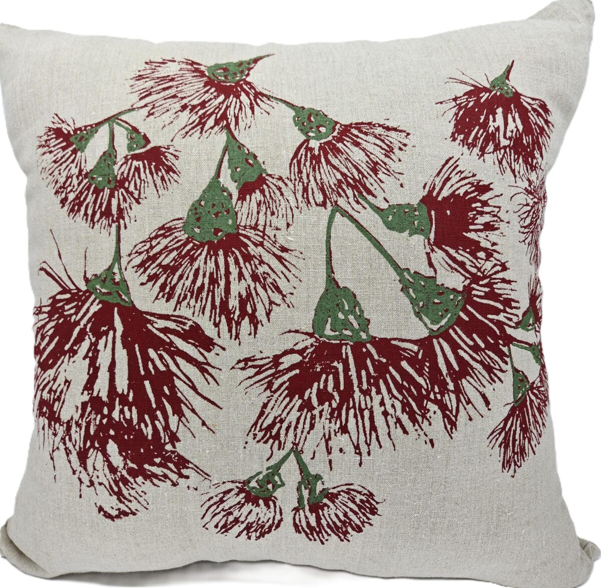 RW Blossoms Flax Linen Cushion Cover
