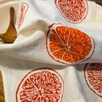 Oranges & Oranges Natural White Linen Tea Towel