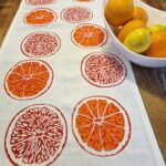 Oranges & Oranges White Linen Table Runner
