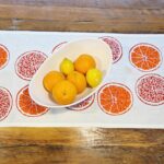 Oranges & oranges Linen Table Runner