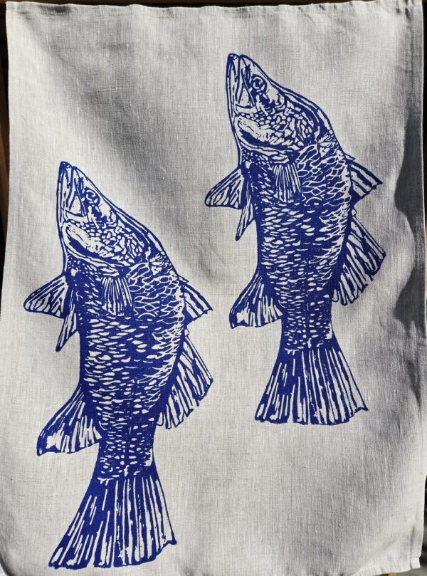 Barramundi Oatmeal Linen Tea Towel