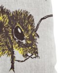 Detail Honey Bee Oatmeal Linen Cushion Cover