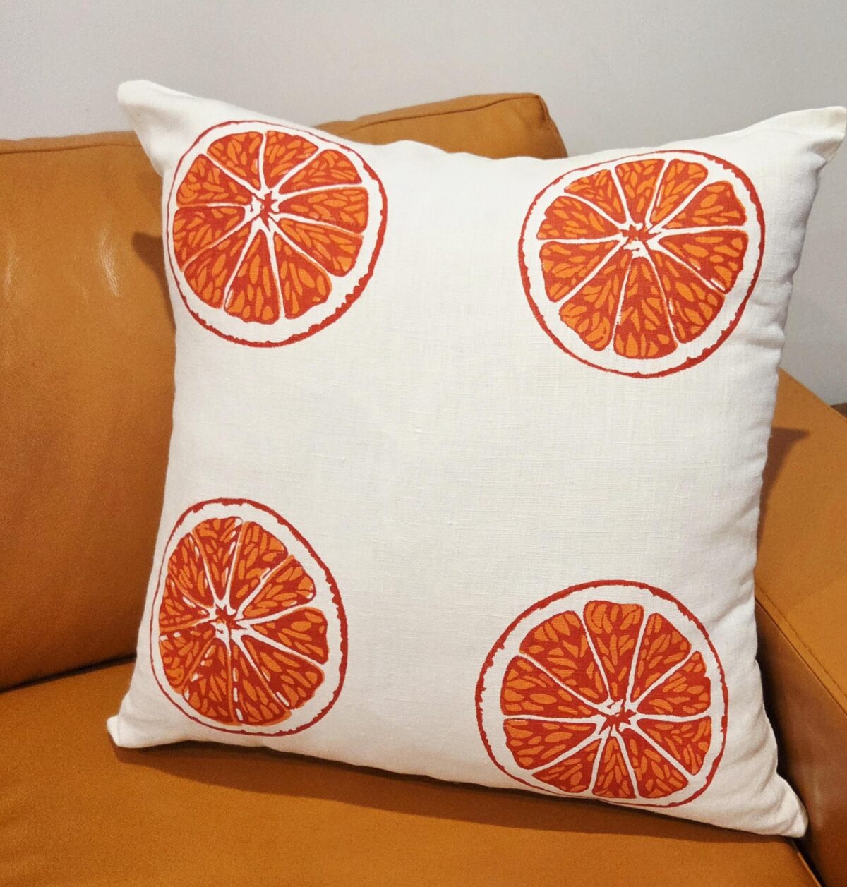 Oranges & Oranges Natural White Linen Cushion Cover