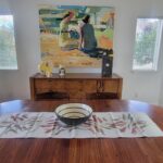 Fallen Leaves Oatmeal Table Runner